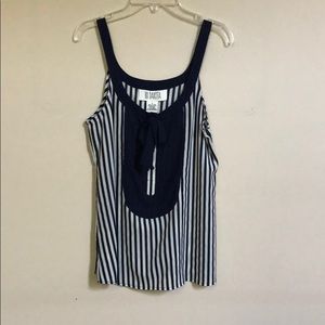 BB Dakota Blue Striped Blouse